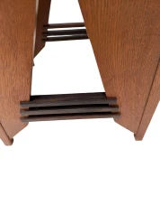 Art Deco Side Table by P.E.L. Izeren, Solid Oak & Macassar, 1920s
